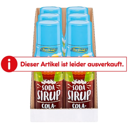 Stardrink Soda Sirup Cola 0,5 Liter, 6er Pack - Bild 1