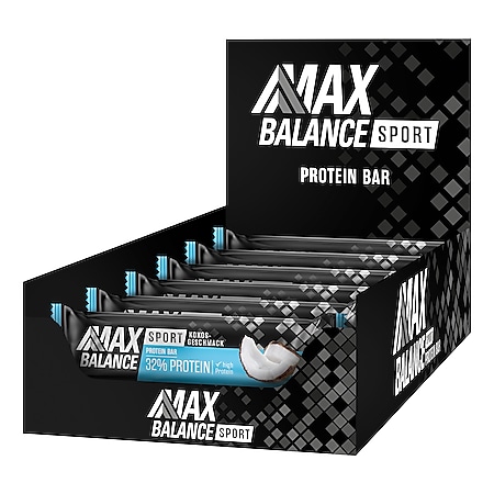 Maxbalance 32% Sport Proteinriegel Kokos 45 g, 12er Pack - Bild 1