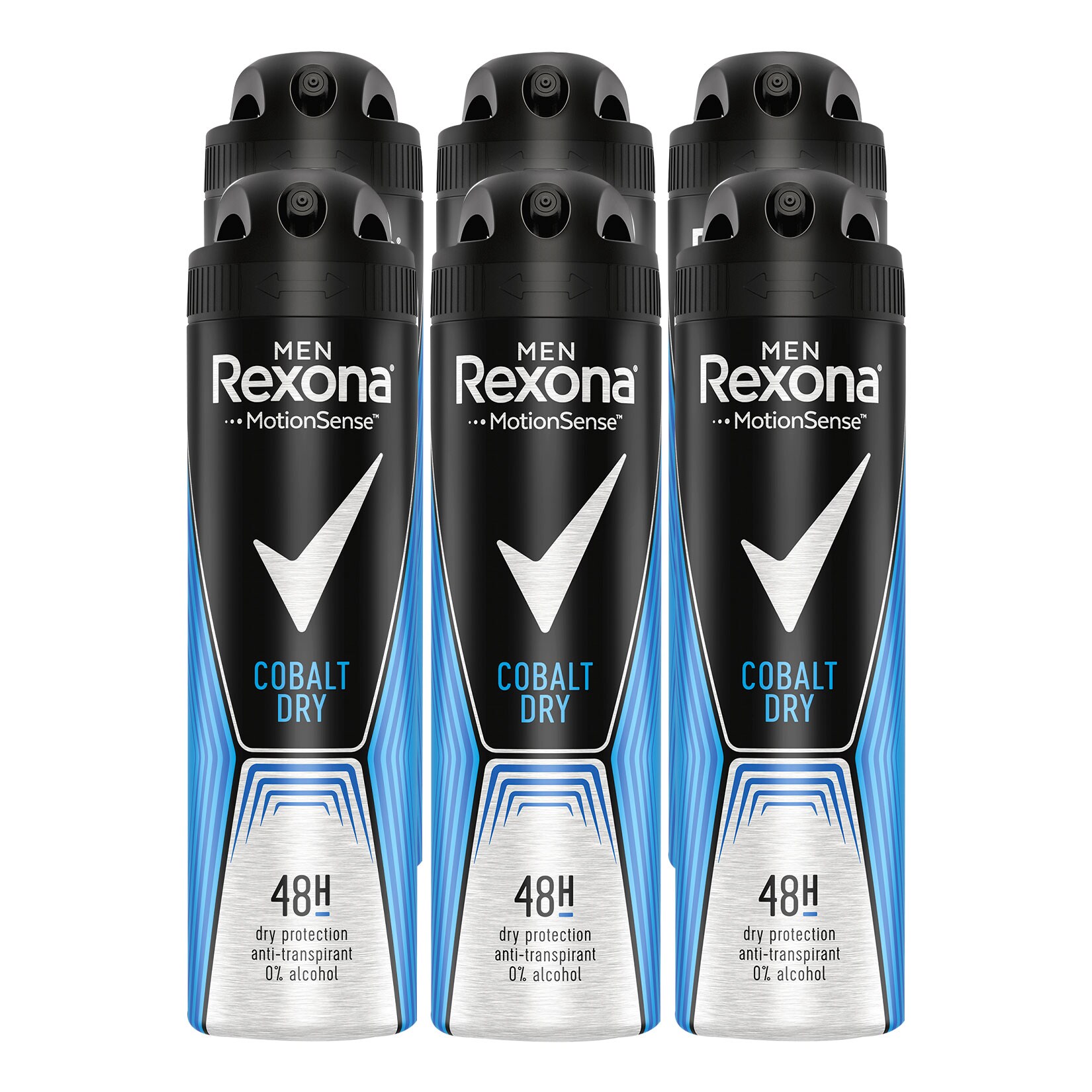 Rexona Deospray Men Cobalt 150 ml, 6er Pack - Bild 1