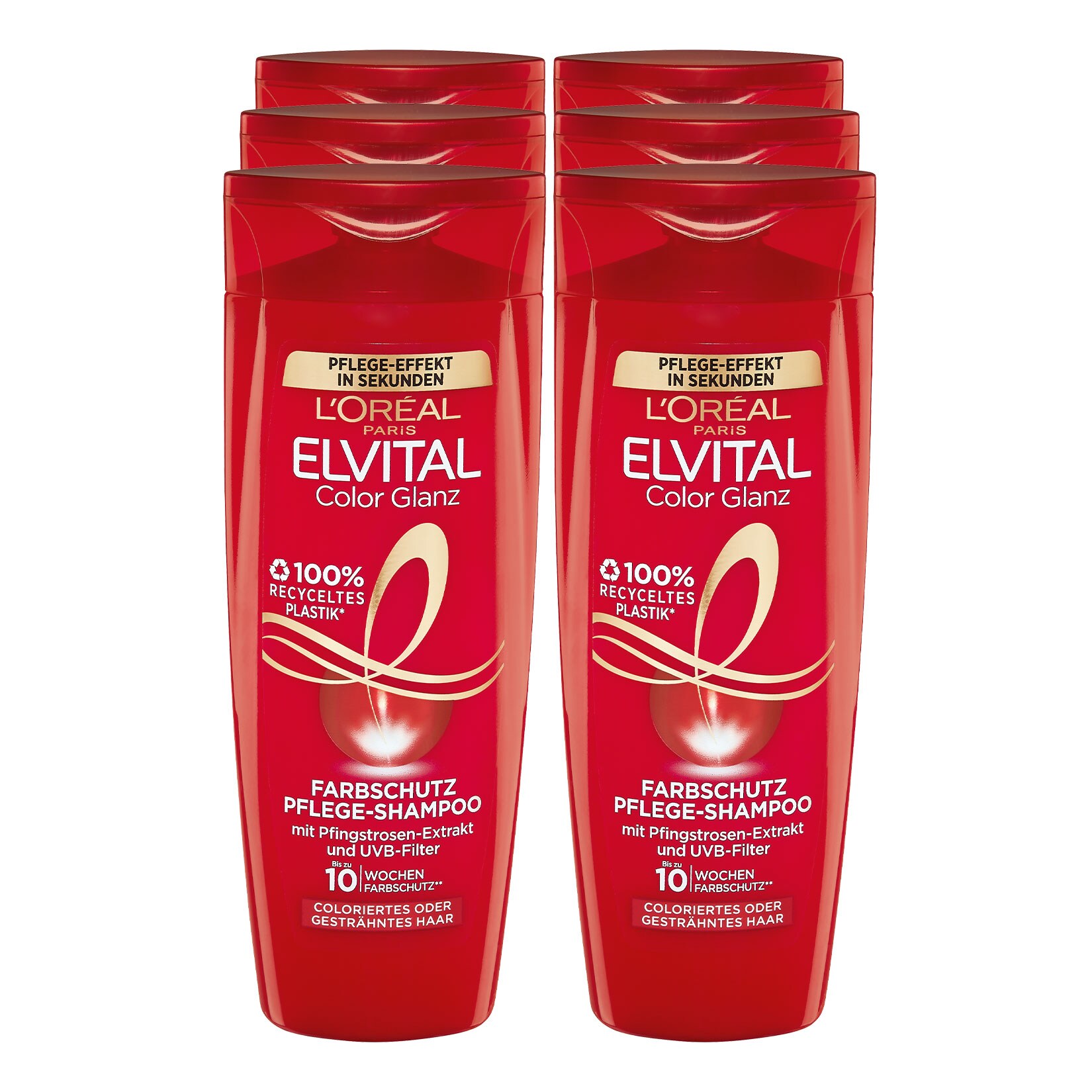 L'Oreal Elvital Shampoo Color 300 ml, 6er Pack - Bild 1