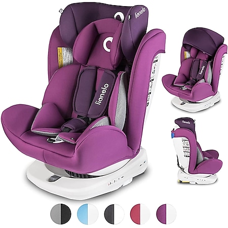 Lionelo Bastiaan Auto Kindersitz mit Isofix in violett - Bild 1