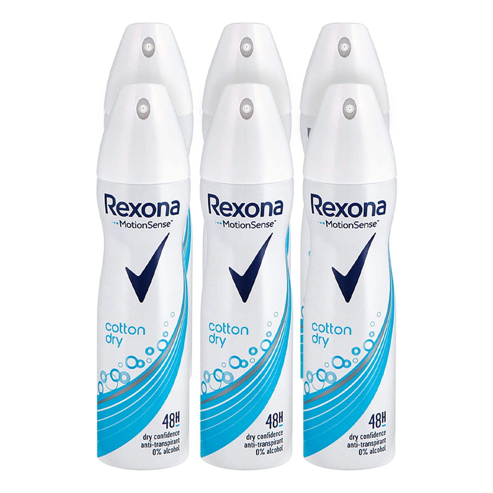 Rexona Deospray Cotton Dry 150 ml, 6er Pack - Bild 1