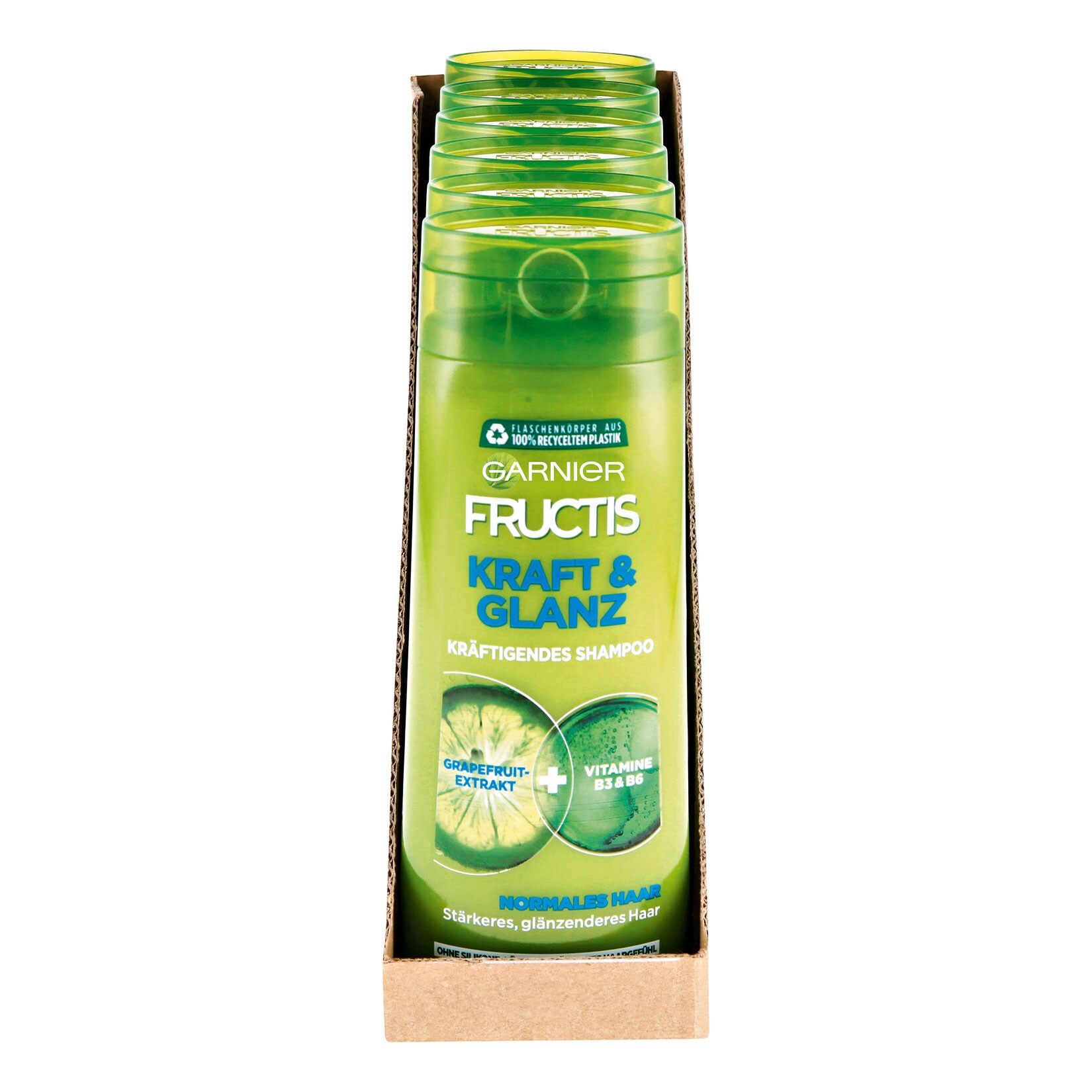 Garnier Fructis Shampoo Kraft & Glanz 250 ml, 6er Pack - Bild 1