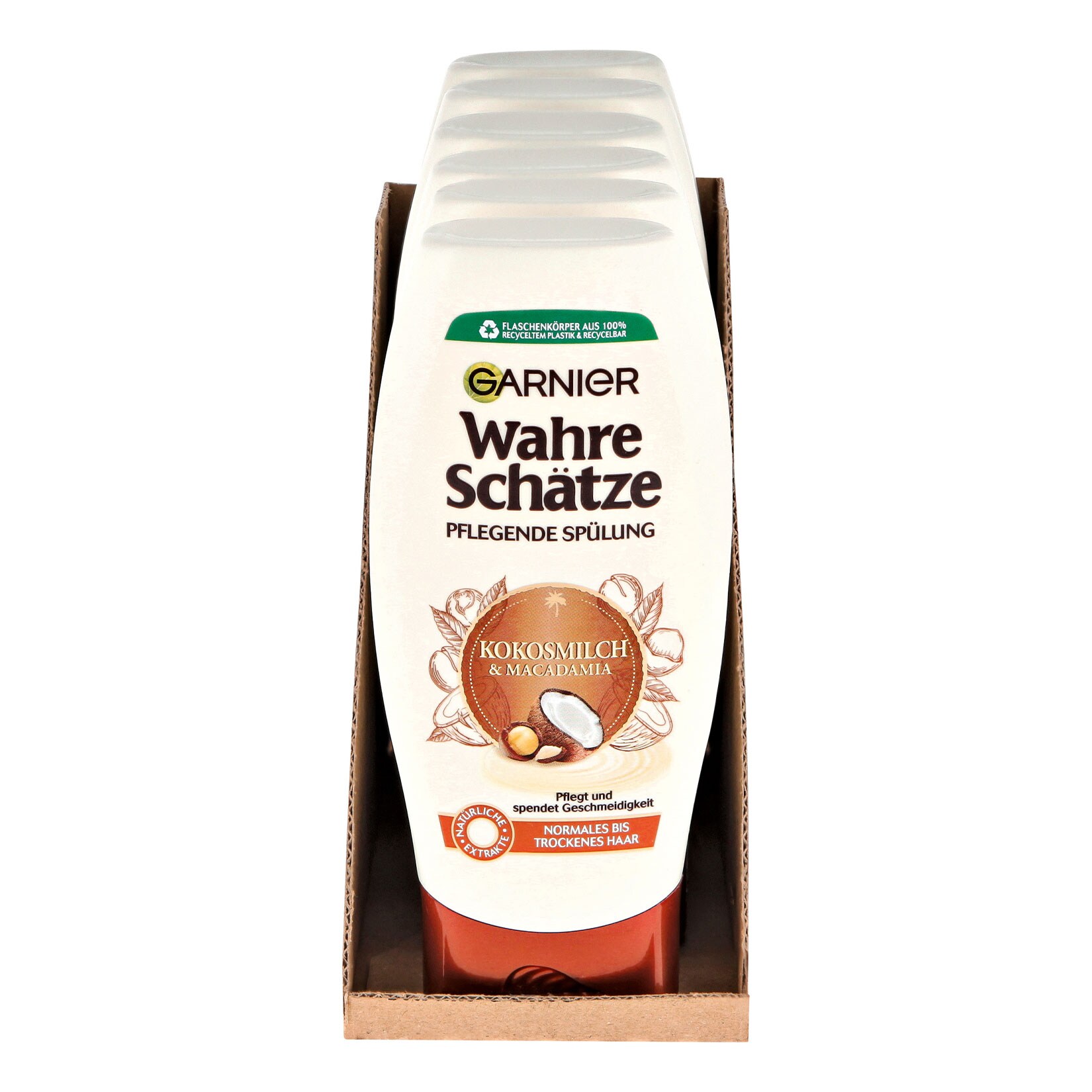 Garnier Wahre Sch&auml;tze Sp&uuml;lung Kokosmilch 200 ml, 6er Pack - Bild 1