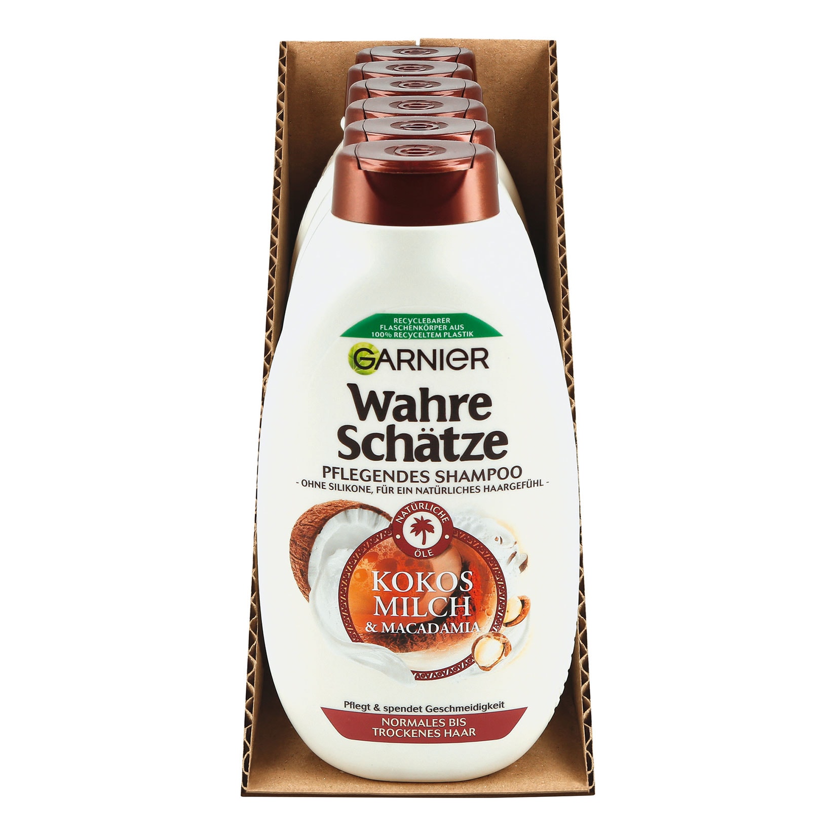 Garnier Wahre Sch&auml;tze Shampoo Kokosmilch 250 ml, 6er Pack - Bild 1