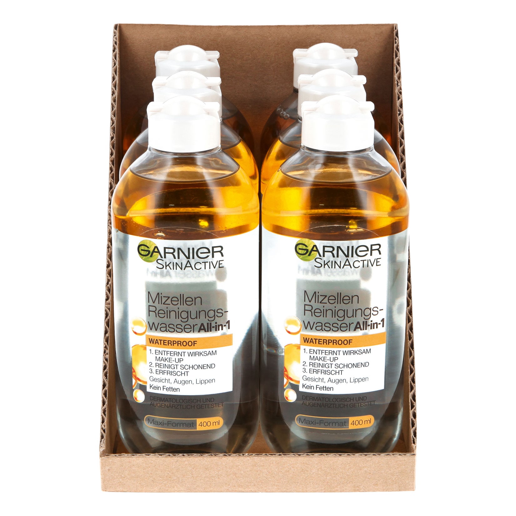 Garnier Skin Active Mizellen Reinigungswasser All-in-1 400 ml, 6er Pack - Bild 1