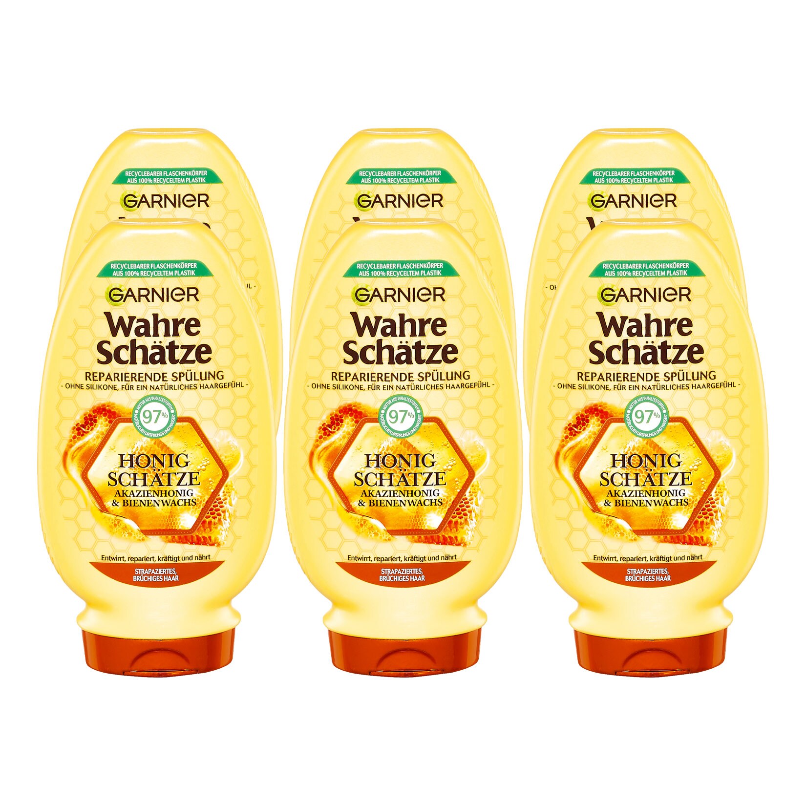 Garnier Wahre Sch&auml;tze Sp&uuml;lung Honig 200 ml, 6er Pack - Bild 1
