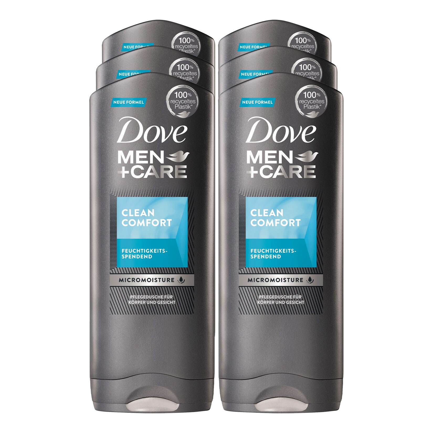 Dove Dusche Clean Comfort 400 ml, 6er Pack - Bild 1