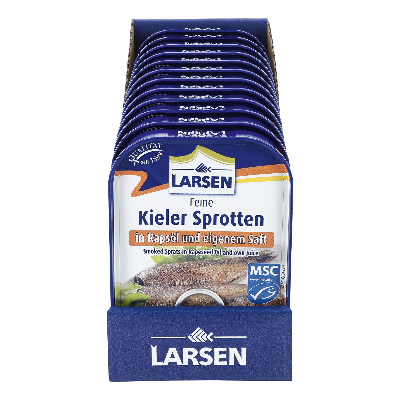 Larsen Kieler Sprotten 110 g Abtropfgewicht, 12er Pack - Bild 1