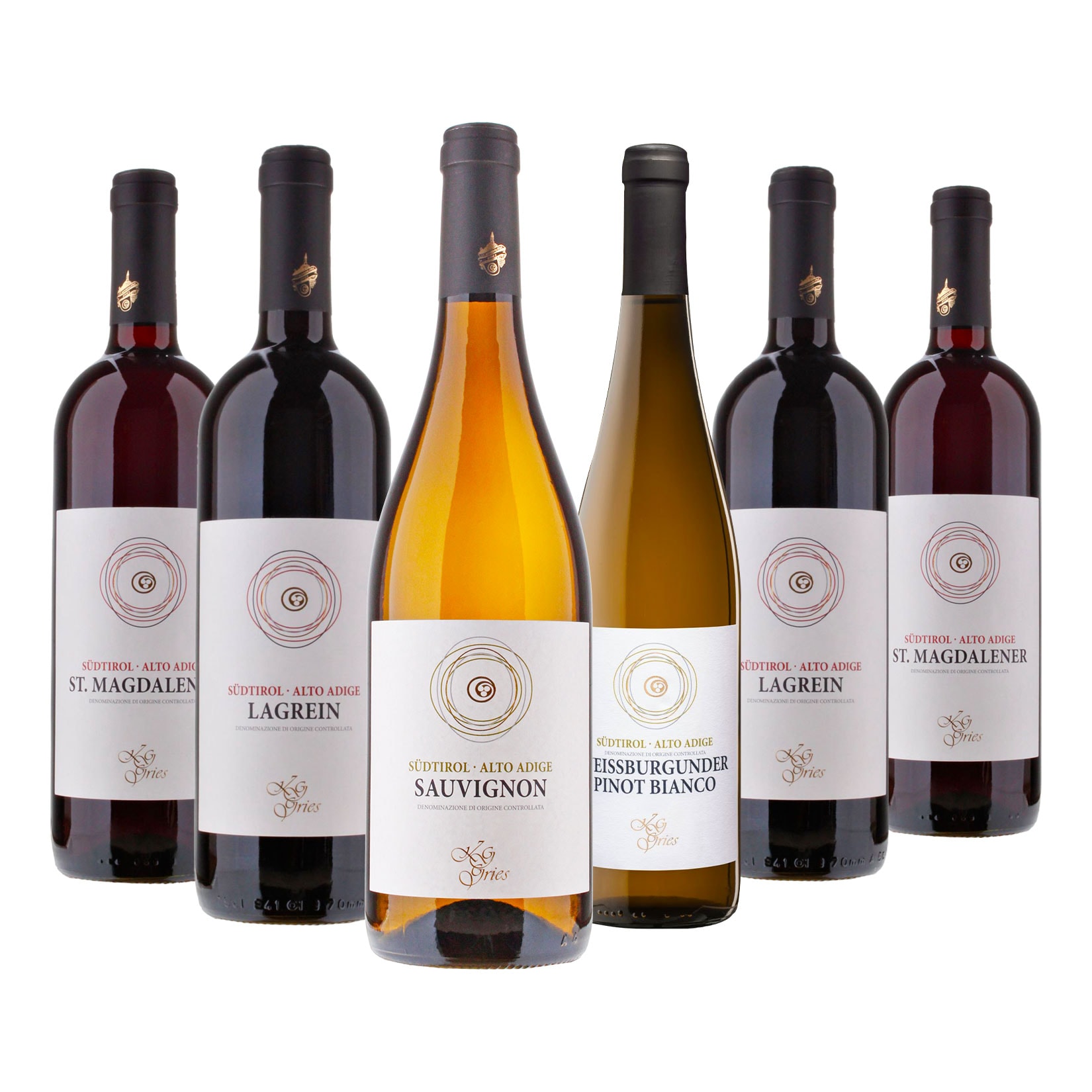 GRIES Weinpaket 6 Flaschen 12,5 - 13,5 % vol je 0,75 Liter