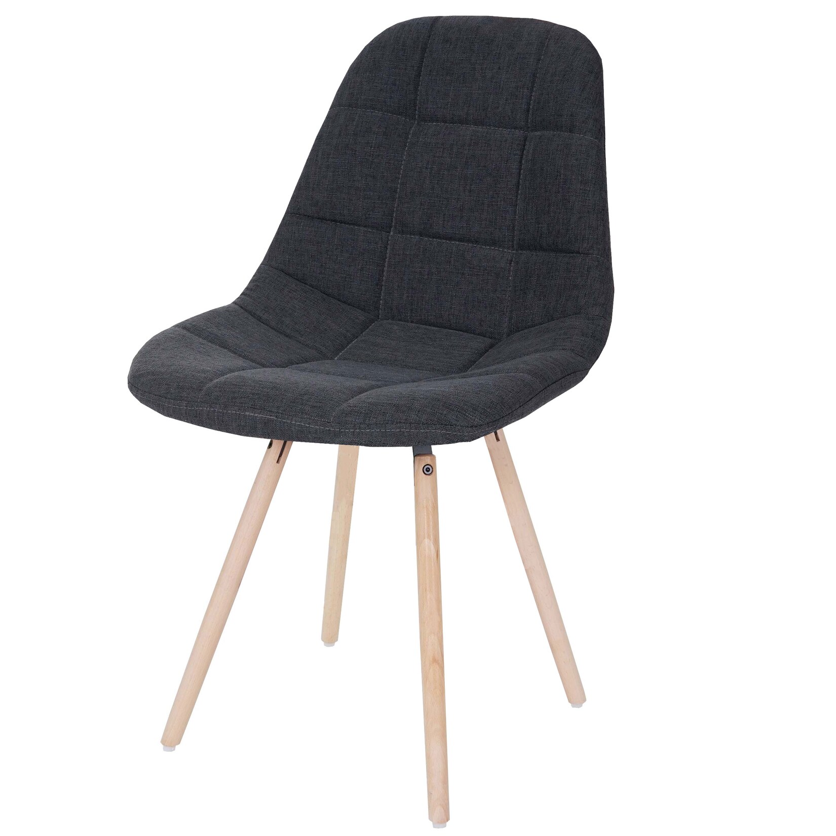 Esszimmerstuhl MCW-A60 II, Stuhl Küchenstuhl, Retro 50er Jahre Design ~ Stoff/Textil dunkelgrau