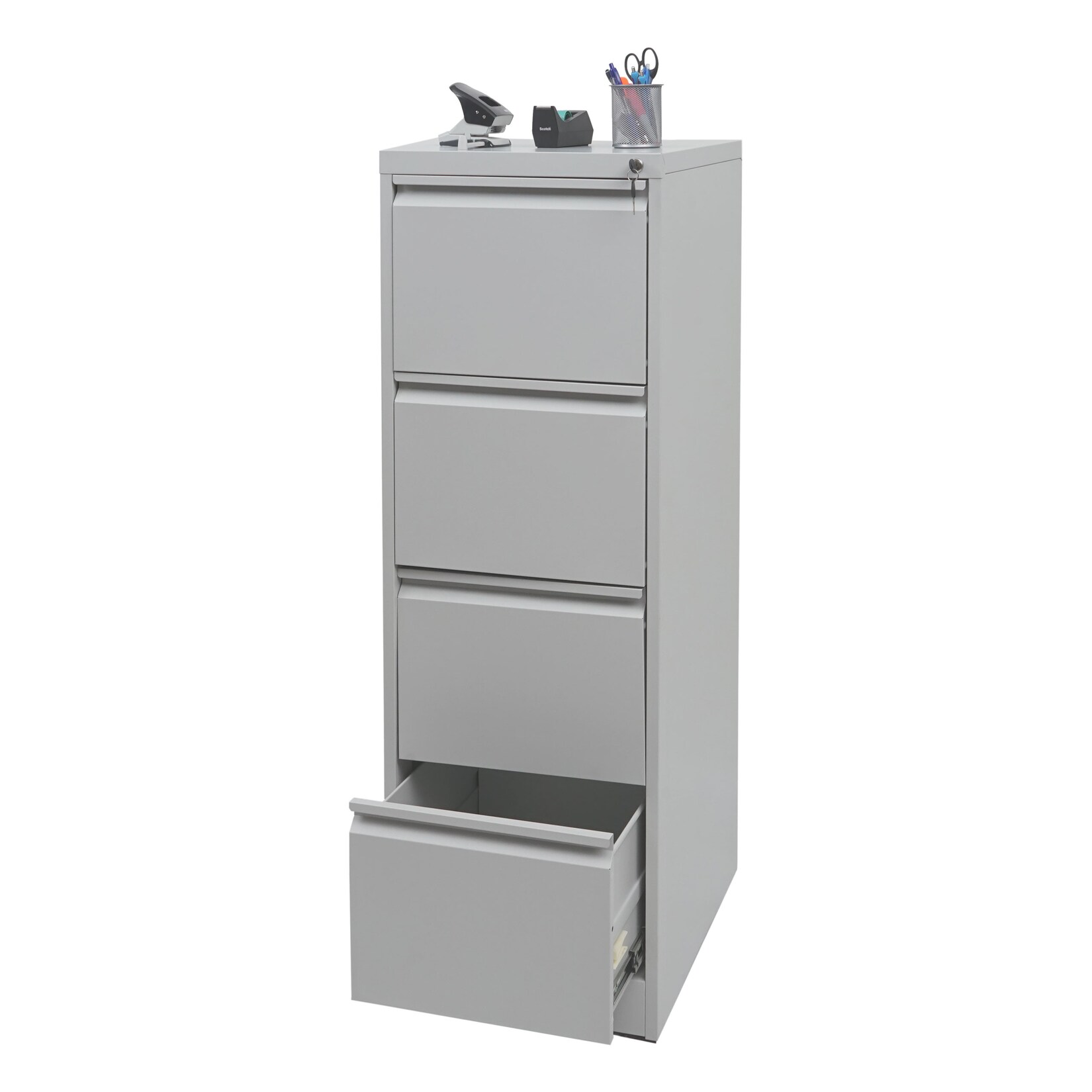 Hängeregisterschrank MCW-H16, Aktenschrank Büroschrank Stahlschrank, Format Legal + A4 abschließbar 134x46x62cm ~ grau