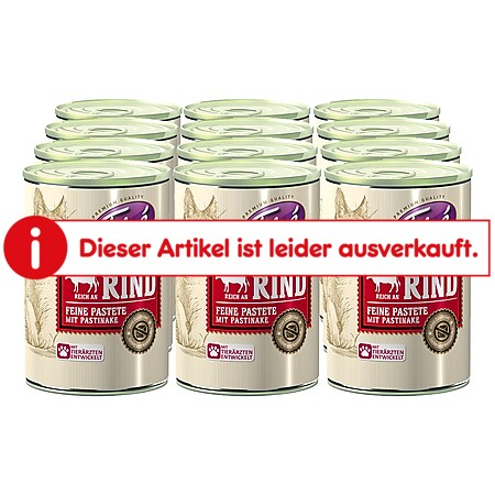 Finé Katzennahrung Reich an Rind 400 g, 12er Pack - Bild 1