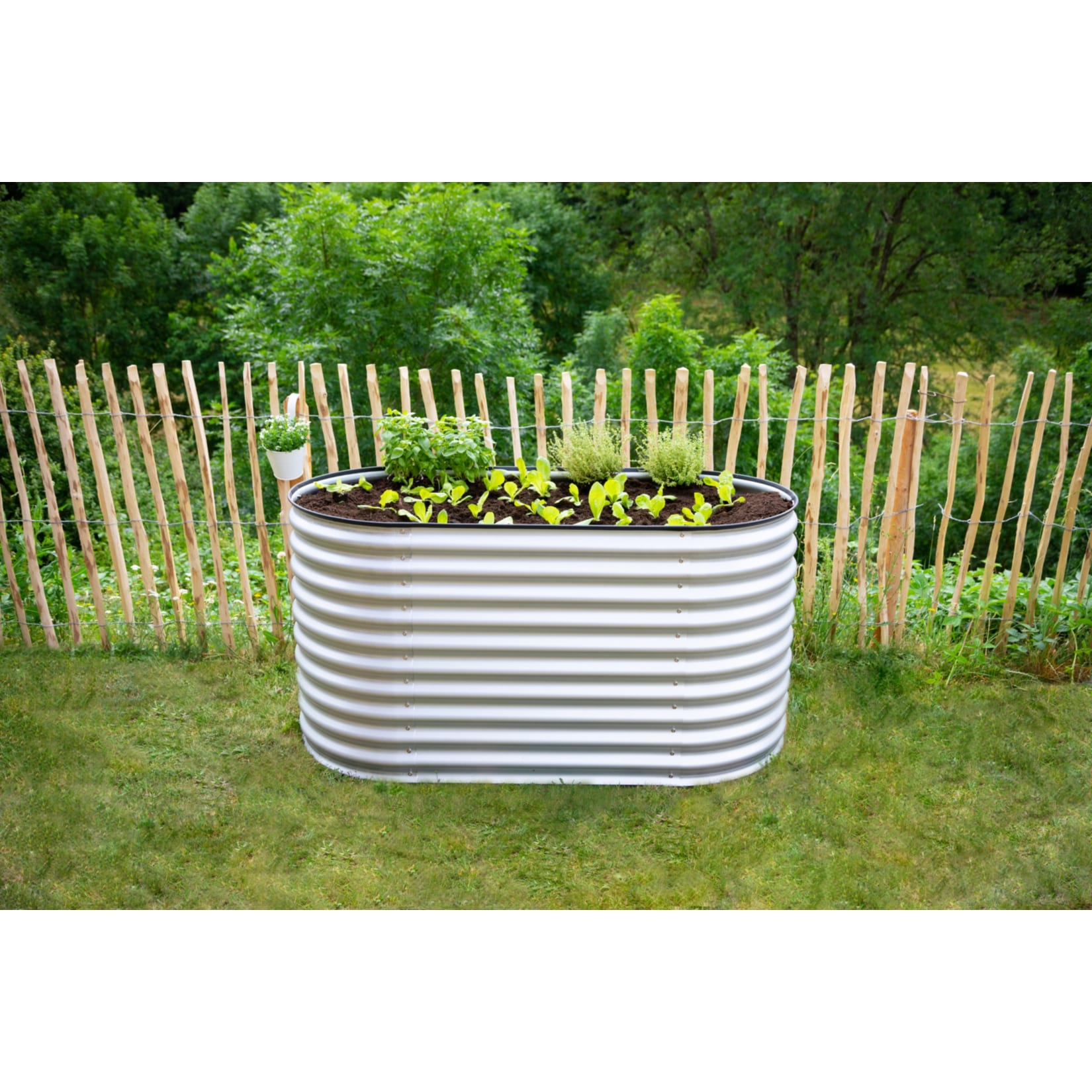 Westmann Metall Hochbeet Gartenbeet Grow Faster silber 160x80x82 cm - Bild 1