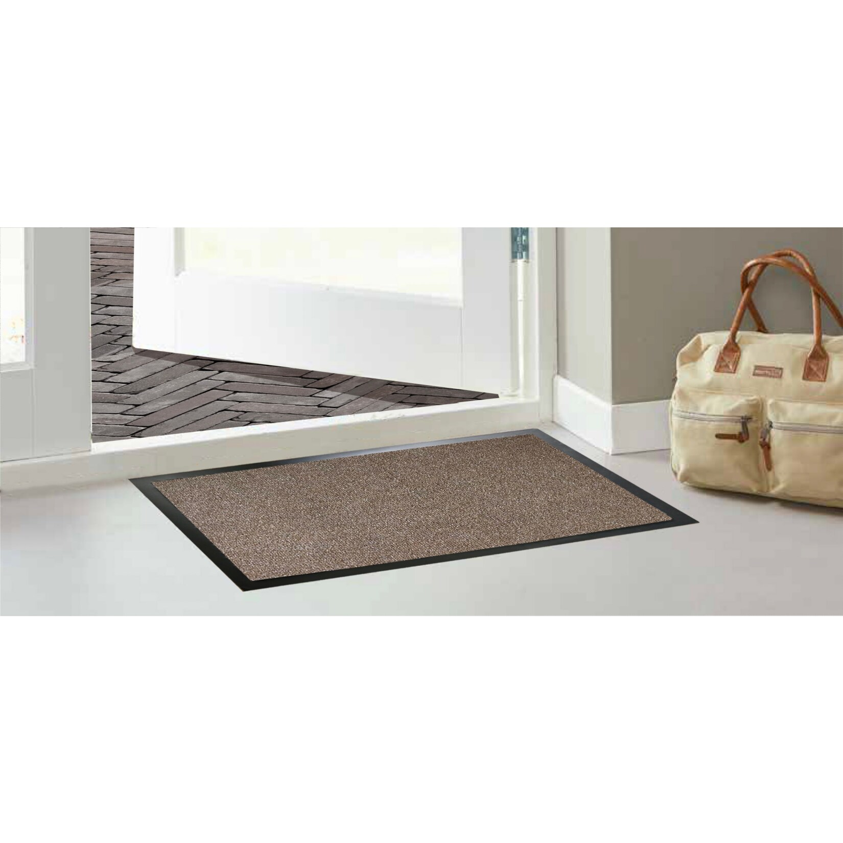 Schmutzfangmatte ca. 40x60 cm, uni braun - Bild 1