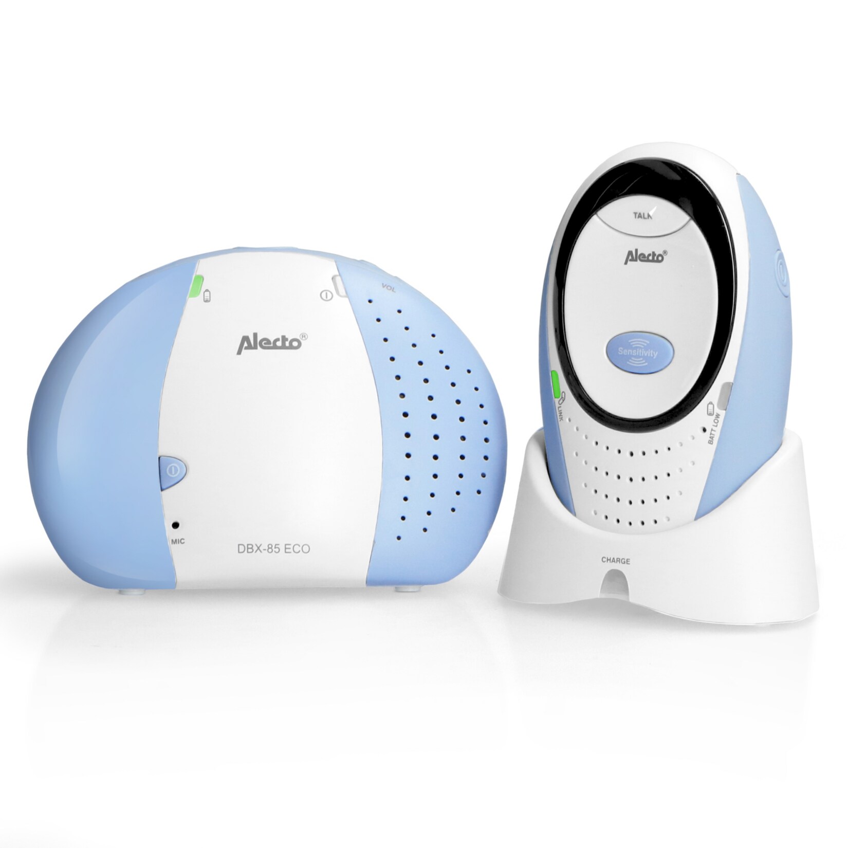 Alecto DBX-85 ECO – Audio DECT Babyphone – Gegensprechfunktion –  Nachtlicht | 08712412560578