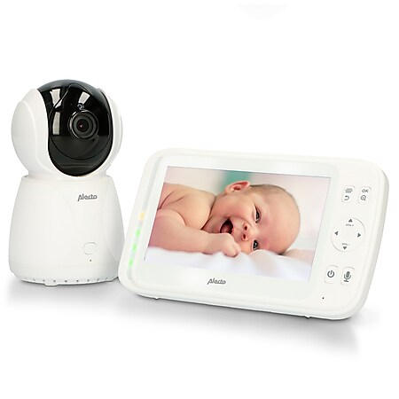 Alecto DVM-275 - Video Babyphone mit extra großem 5" Farbdisplay - Babykamera fernsteuerbar - Bild 1