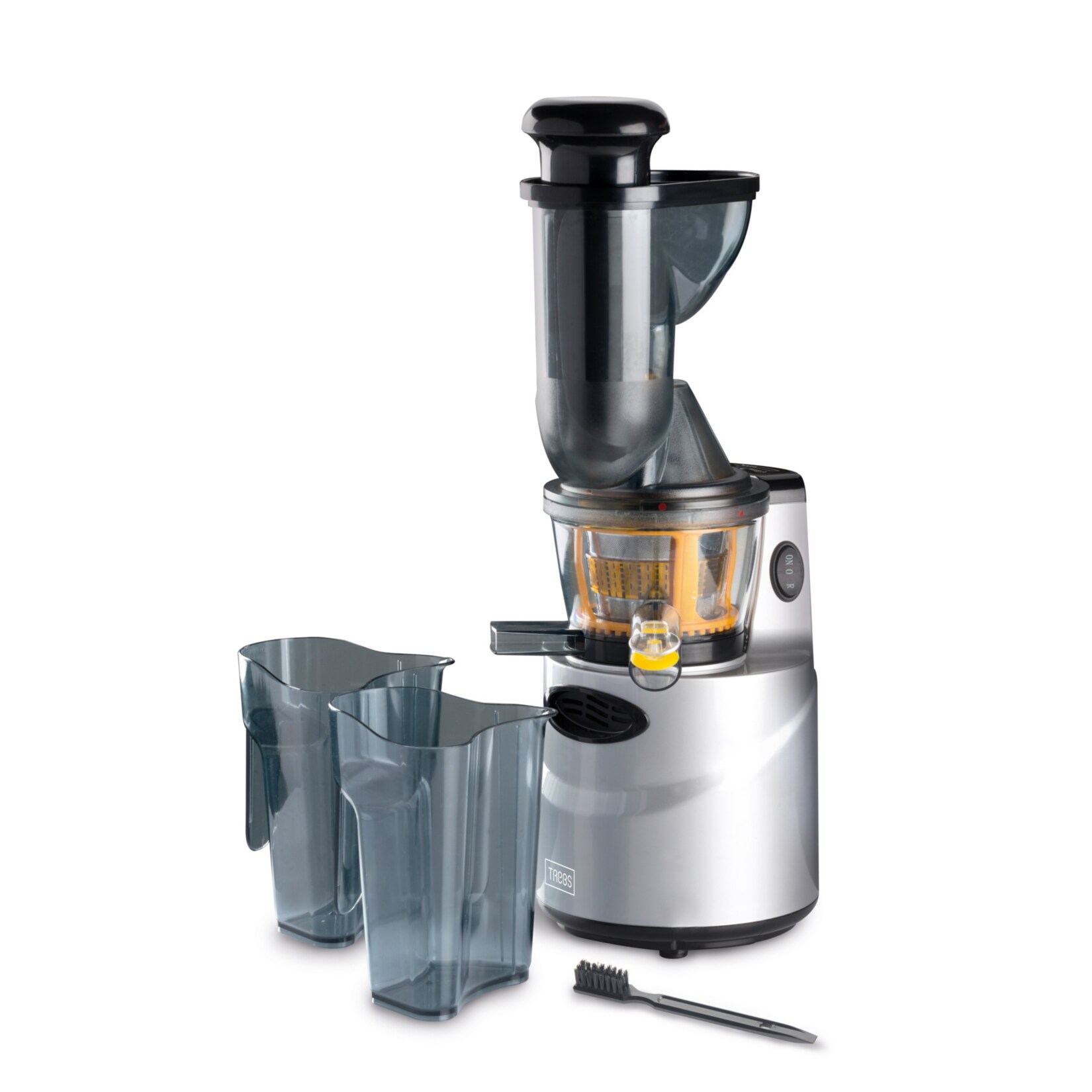 Trebs 99321 – Slow Juicer – Für Obst und Gemüse – großer Einfüllschacht | 08717964999296