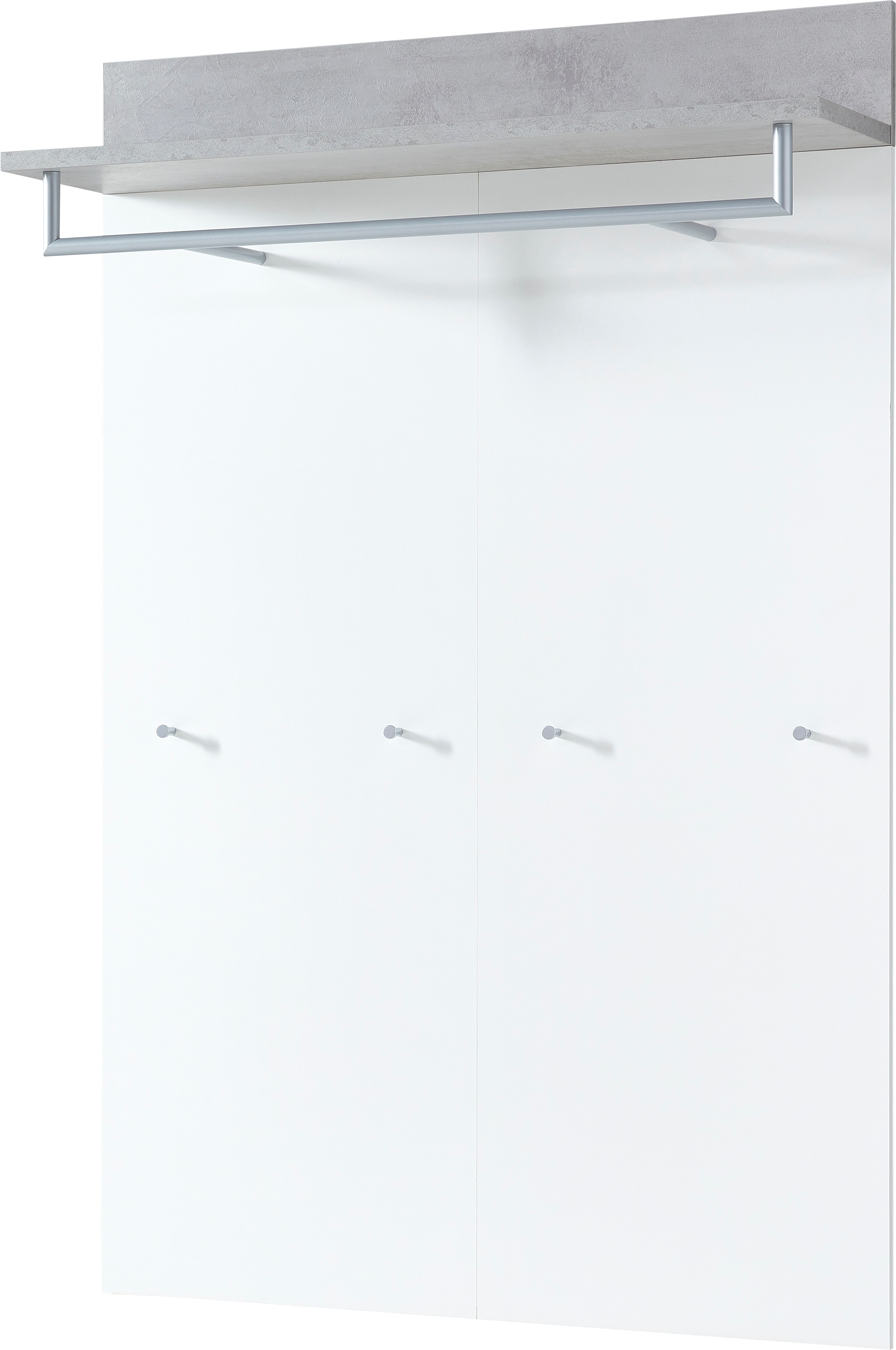 Germania Garderobenpaneel mit einem Ablageboden mit einer Kleiderstange aus Metall GW-TOPIX 3773 versch. Farben - Bild 1