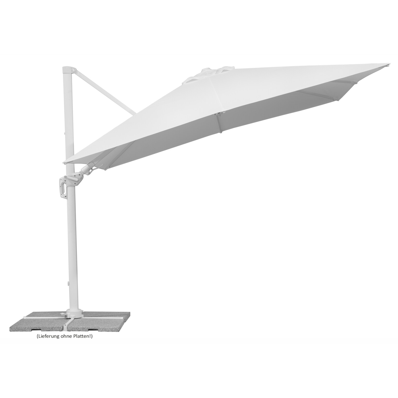 Schneider Ampelschirm Rhodos Twist Bianco, ca. 300x300 cm, weiß online