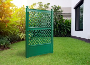 Spalier 100 cm mit Erdspieß, grün - Bild 1