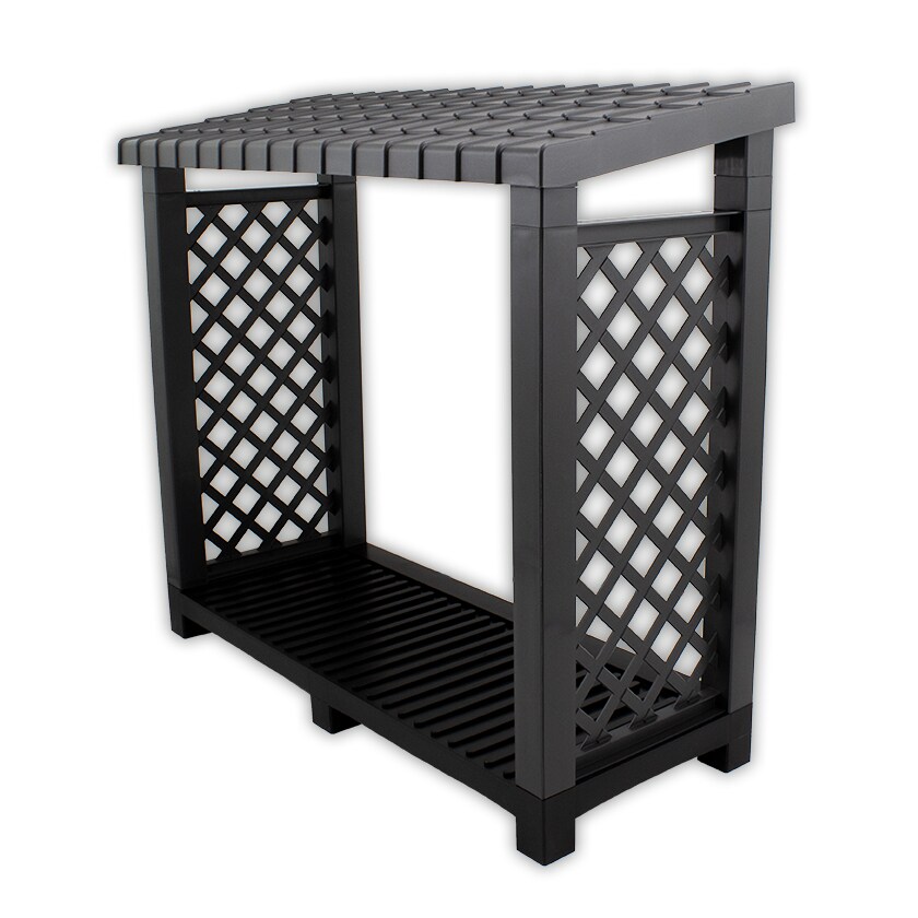 Kaminholzregal, anthrazit - Bild 1