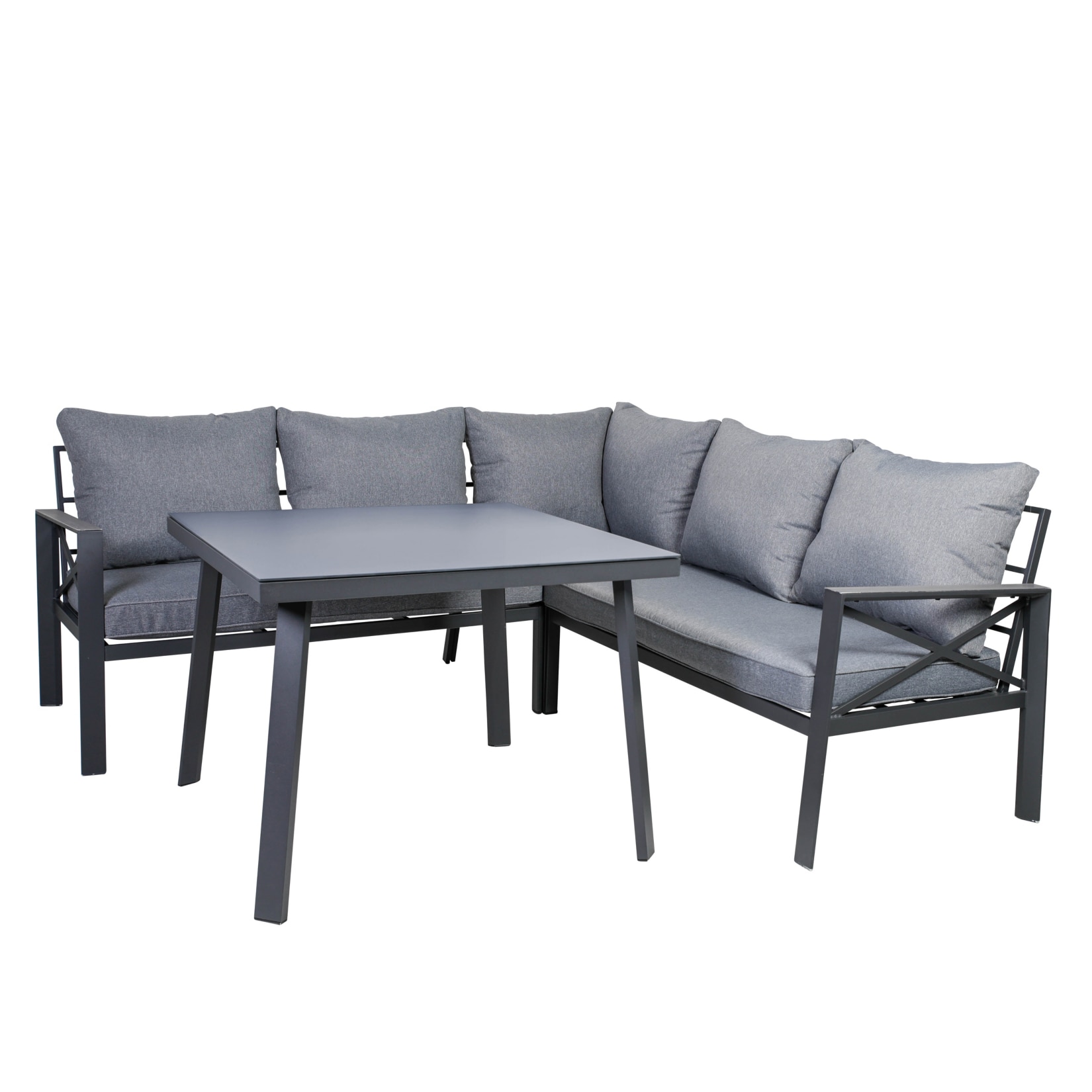 Greemotion Lounge-Set Amsterdam, Stahl, grau - Bild 1