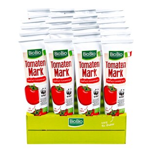 BioBio Tomatenmark 2-fach konzentriert 200 g, 24er Pack - Bild 1