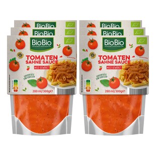 BioBio Tomaten Sahne Sauce 300 g, 6er Pack - Bild 1