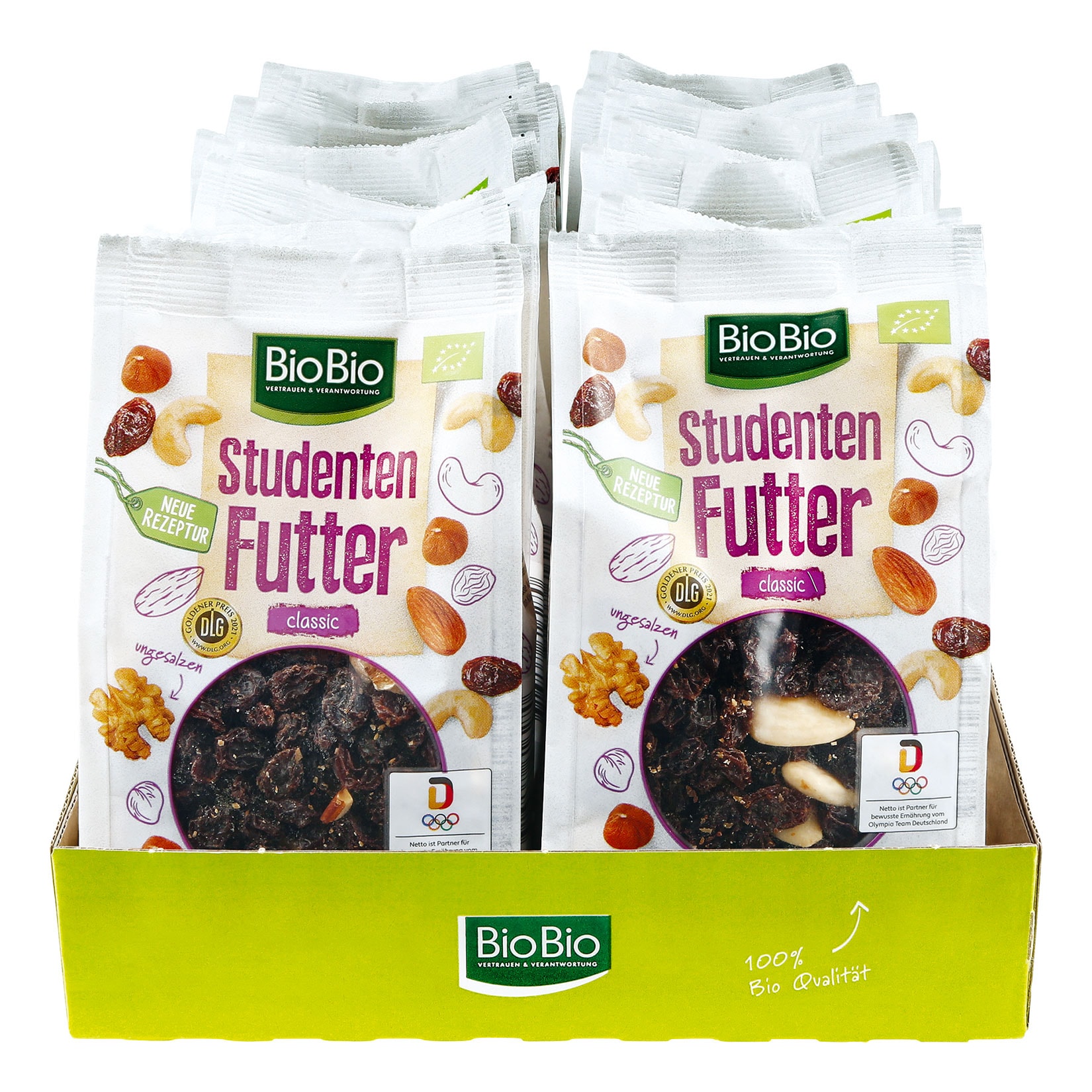 BioBio Bio-Studentenfutter 200 g, 16er Pack - Bild 1