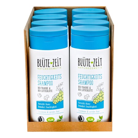 BLÜTE-ZEIT Feuchtigkeits Shampoo Bio-Traube & Bio-Lotusblüte 200 ml, 8er  Pack online kaufen bei Netto