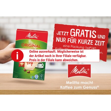 Easy Netto Kaffeemaschine kaufen online Melitta II bei 1023-01 weiß