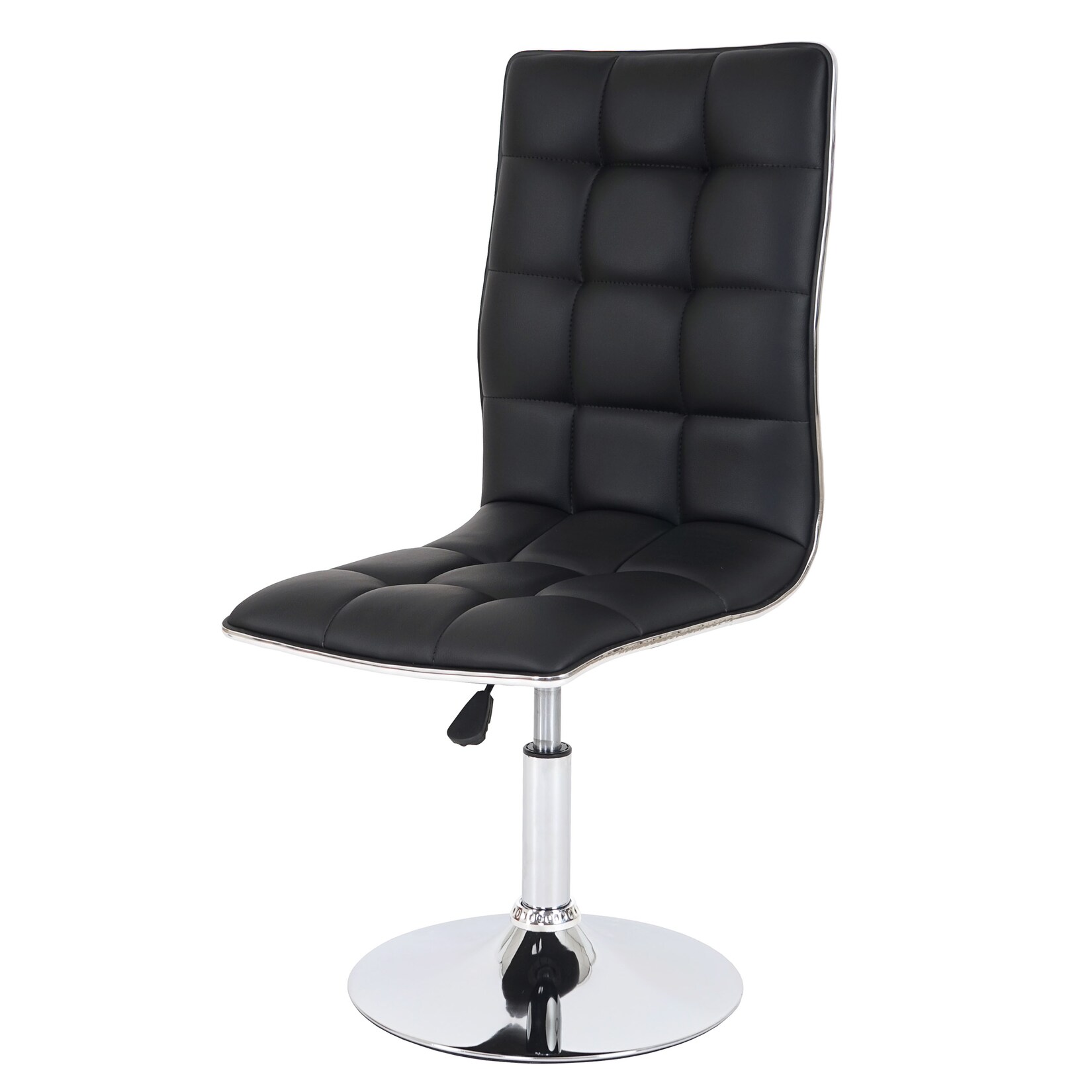 Esszimmerstuhl MCW-C41, Stuhl Küchenstuhl, höhenverstellbar drehbar, Kunstleder ~ schwarz