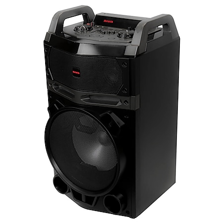 Aiwa KBTUS-400 Karaoke Trolley Party Lautsprecher LED Mikrofone BT Soundsystem 
