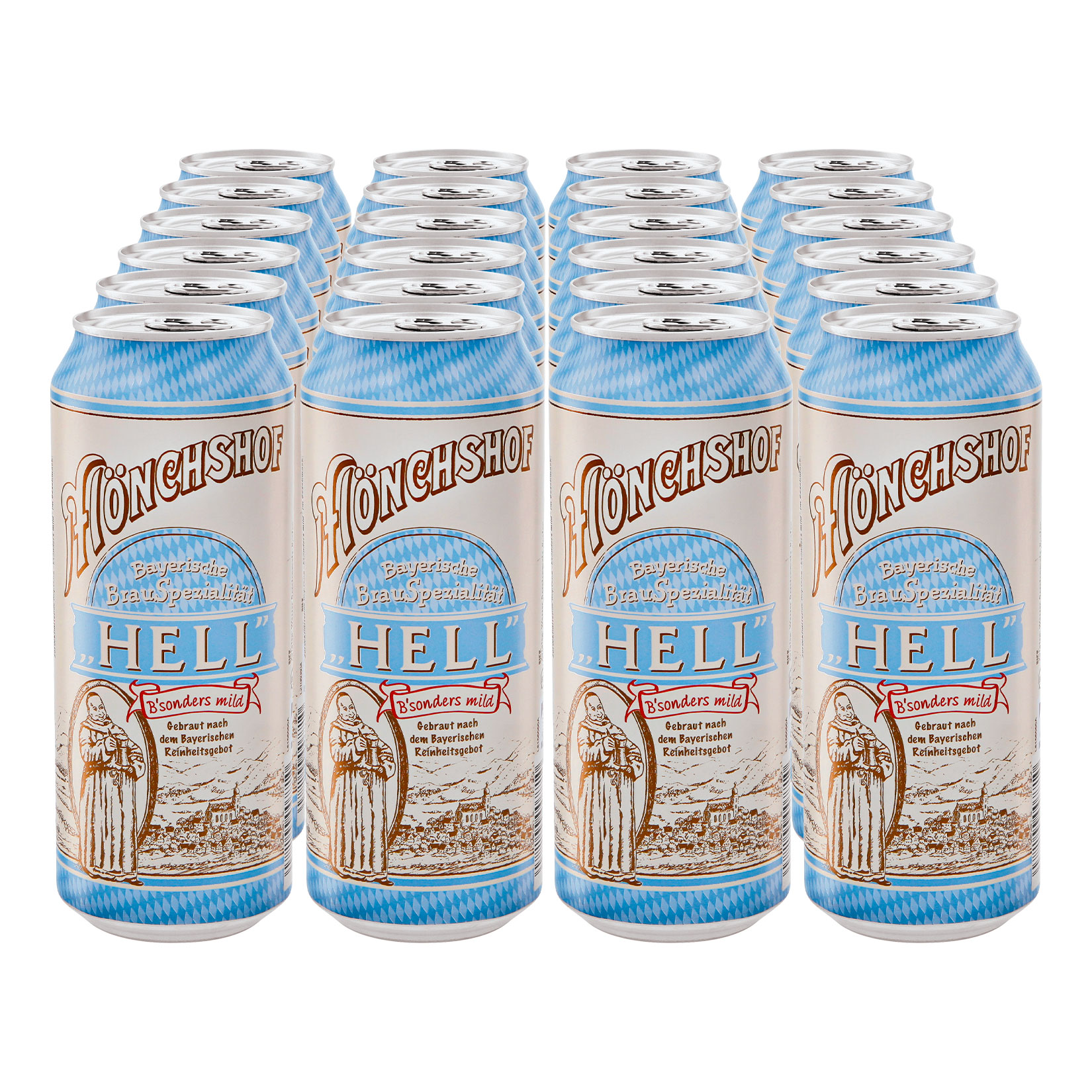 M&ouml;nchshof Helles 4,9 % vol 0,5 Liter Dose, 24er Pack - Bild 1