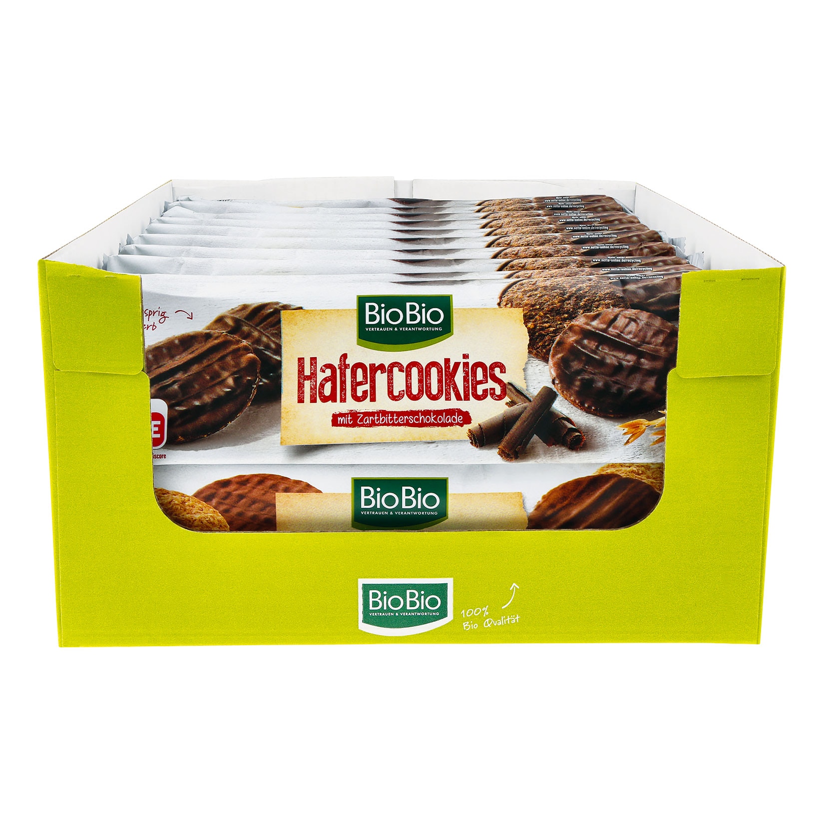 BioBio Hafercookies schokoliert 200 g, verschiedene Sorten, 20er Pack - Bild 1