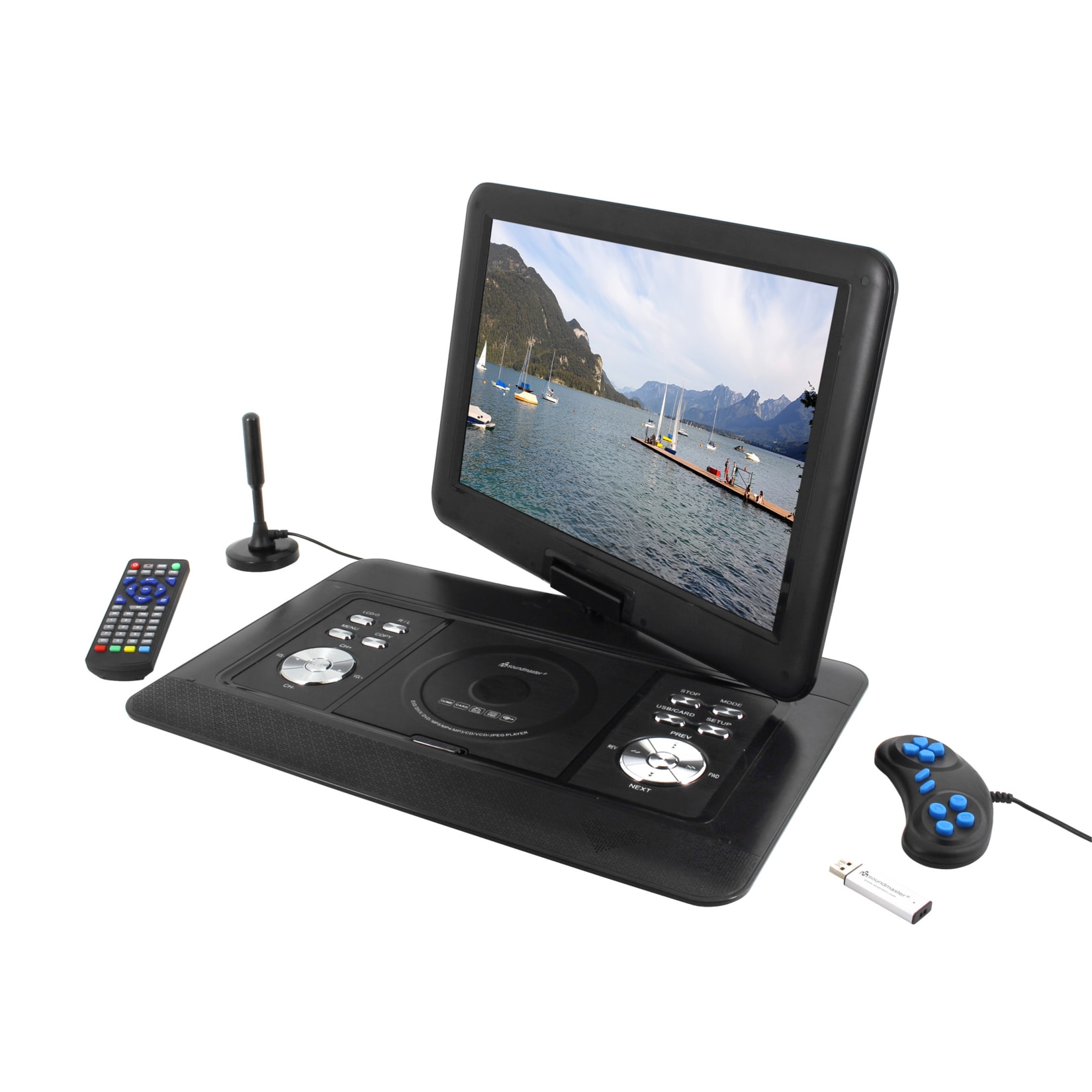 Soundmaster PDB1600SW tragbarer DVD-Player mit DVB-T2 - Bild 1