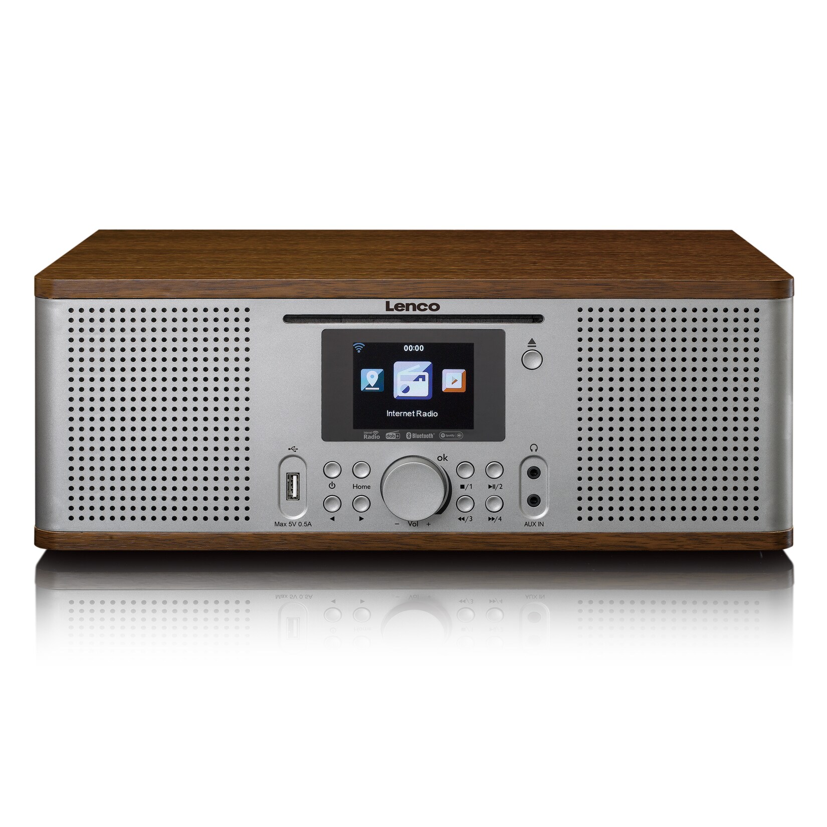Lenco Internetradio DIR-270 mit DAB+, FM, Bluetooth und CD-Player | 08711902041467