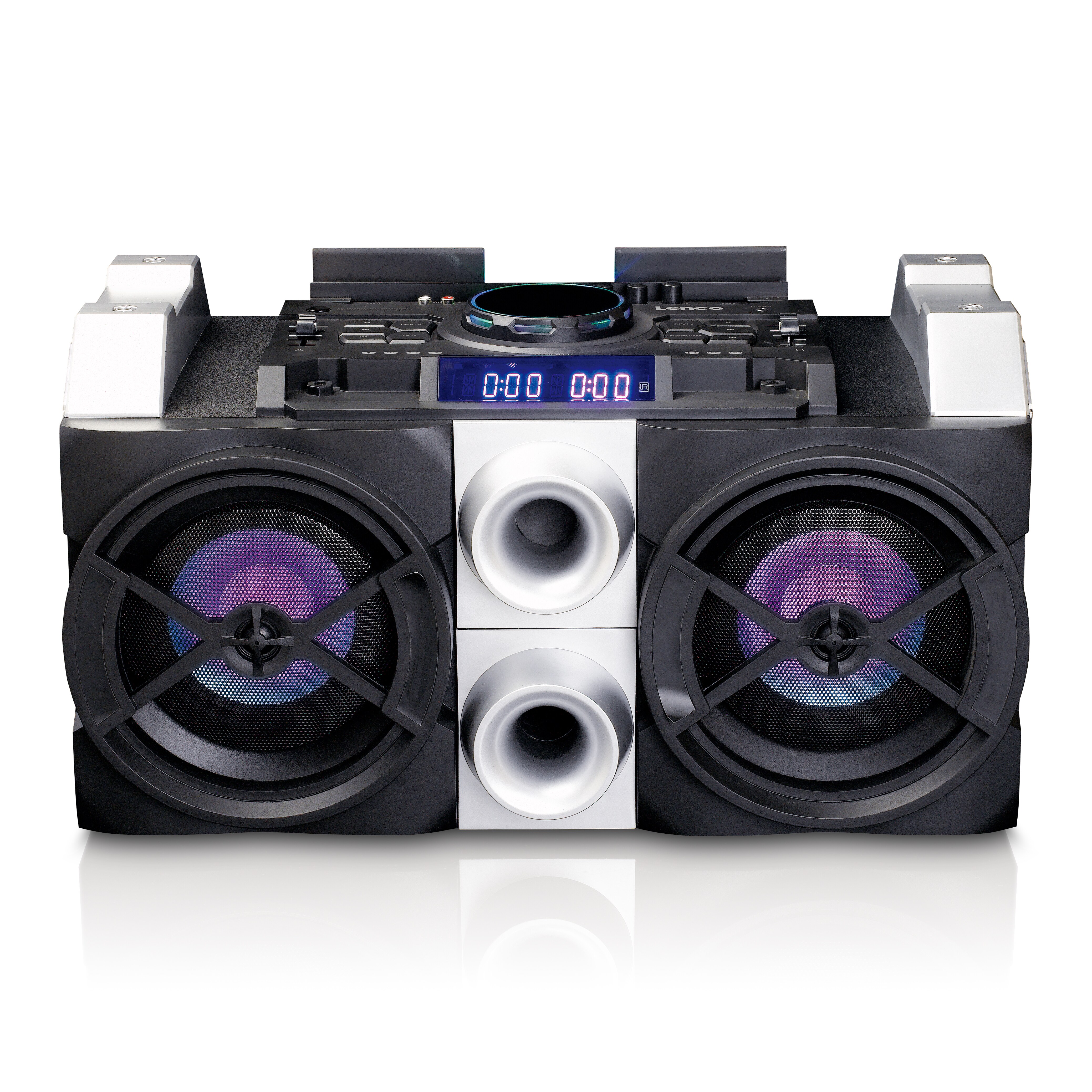 Lenco High-Power-Soundsystem PMX-150 mit Mixfunktion, Bluetooth und Partylichtern - Bild 1