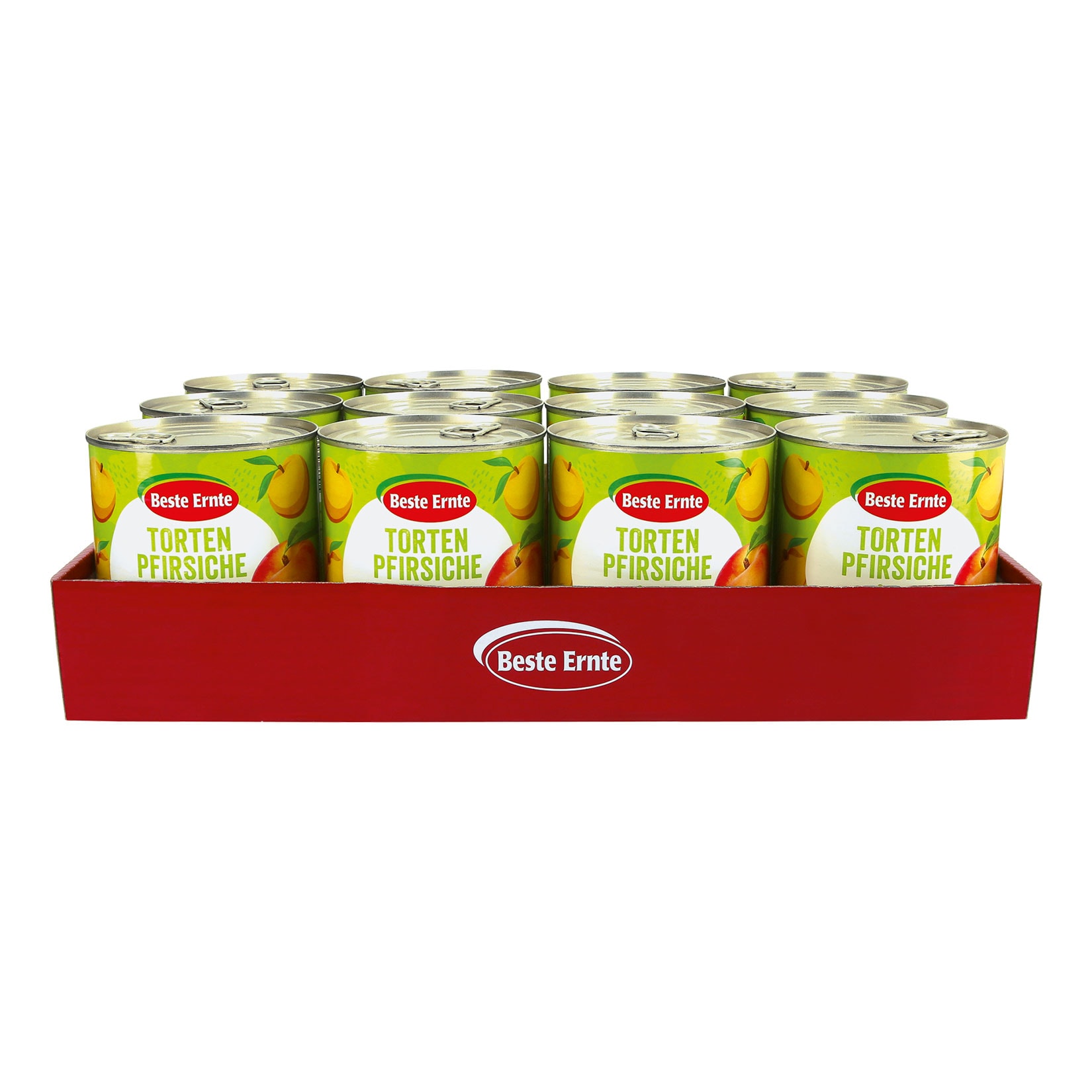 Beste Ernte Tortenpfirsiche in Schnitten 500 g Abtropfgewicht, 12er Pack - Bild 1