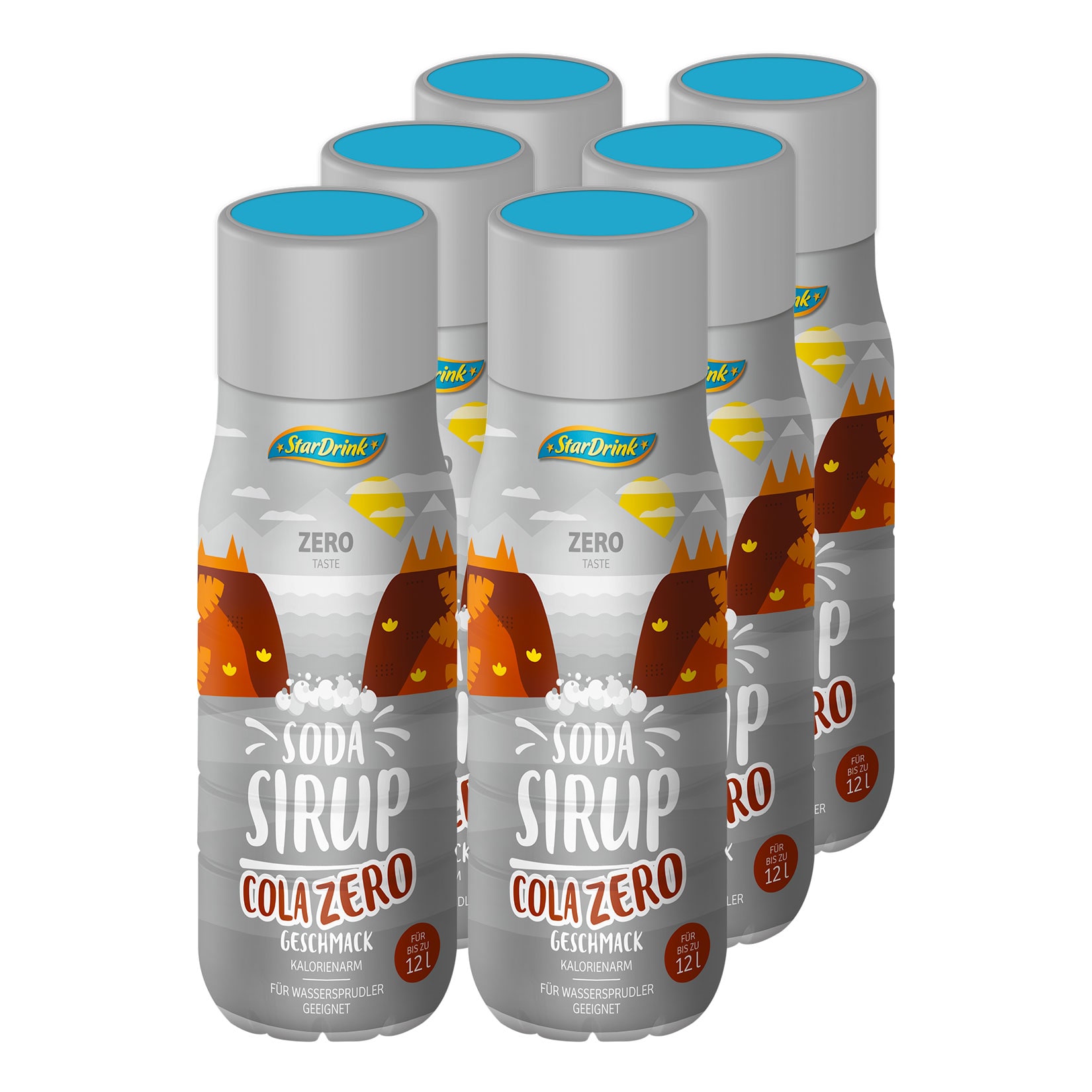Stardrink Soda Sirup Cola Zero 0,5 Liter, 6er Pack - Bild 1