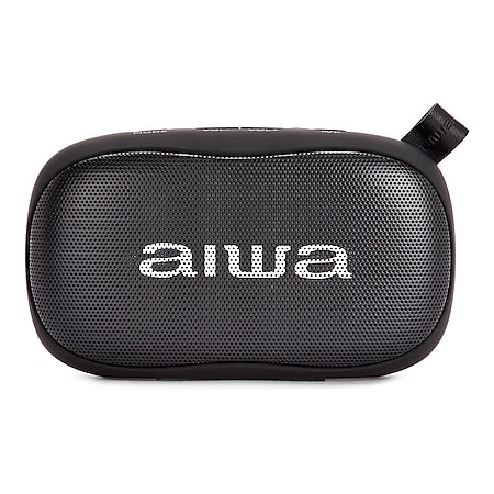 Aiwa BS-110BK Mini Bluetooth Lautsprecher mit Karabiner 10W HyperBass Musik Box - Bild 1