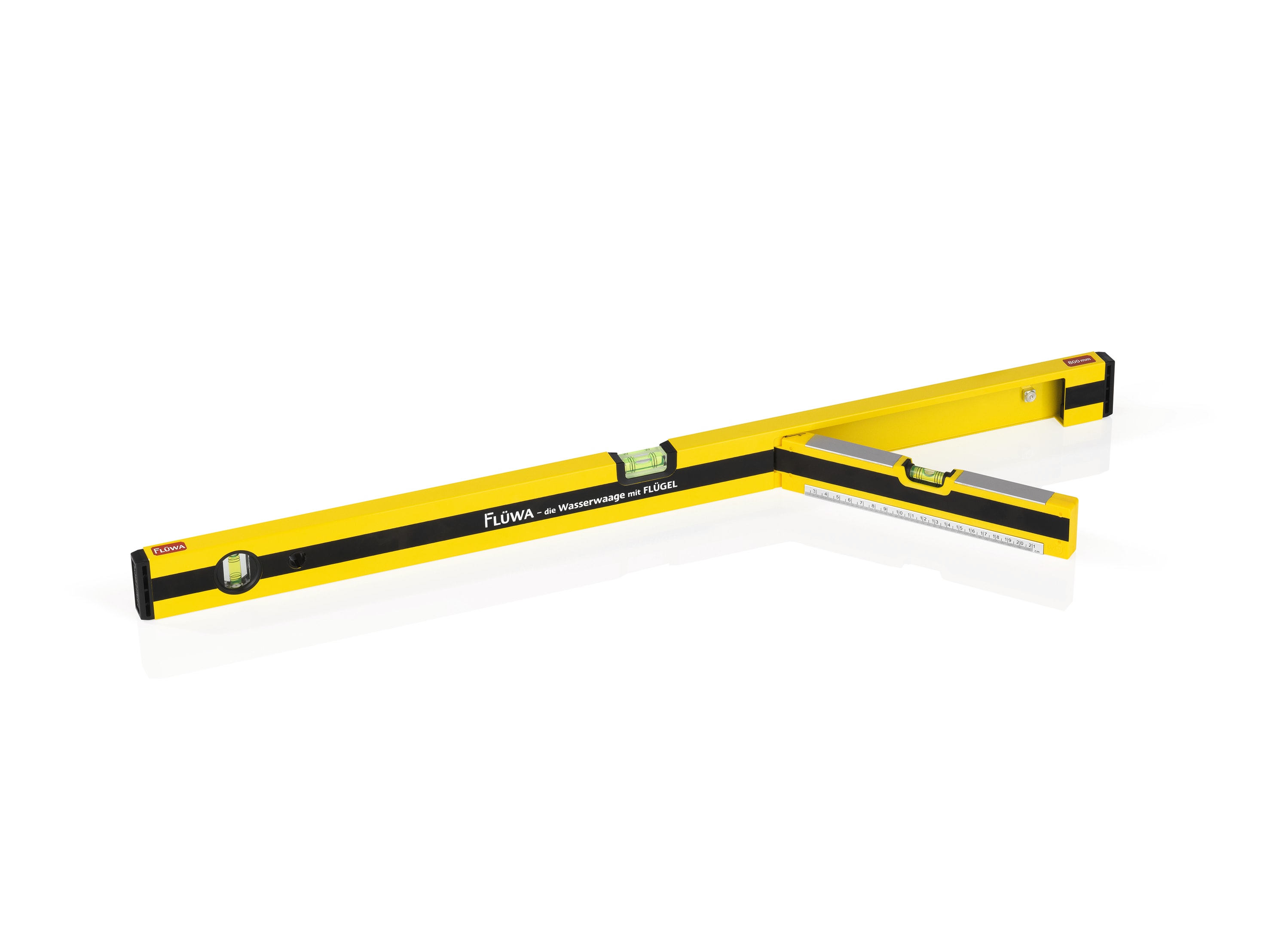FL&Uuml;WA Wasserwaage 80cm schwarz/gelb - Bild 1