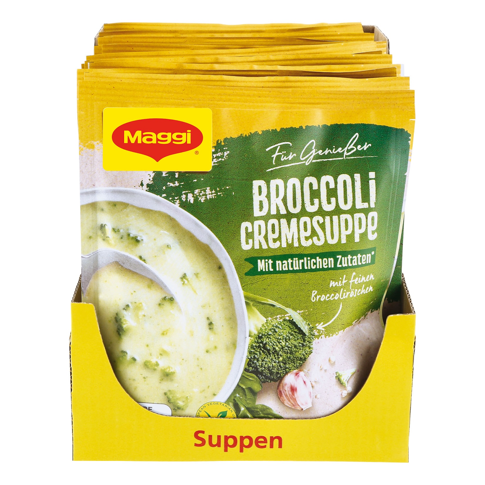 Maggi F&uuml;r Genie&szlig;er Broccoli-Cremesuppe ergibt 0,5 Liter, 13er Pack - Bild 1