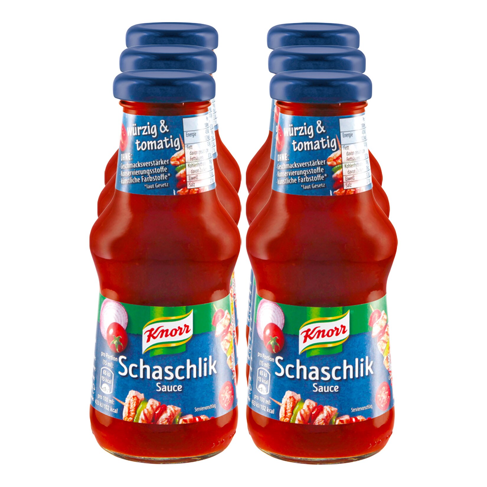 Knorr Schaschlik-Sauce 250 ml, 6er Pack - Bild 1