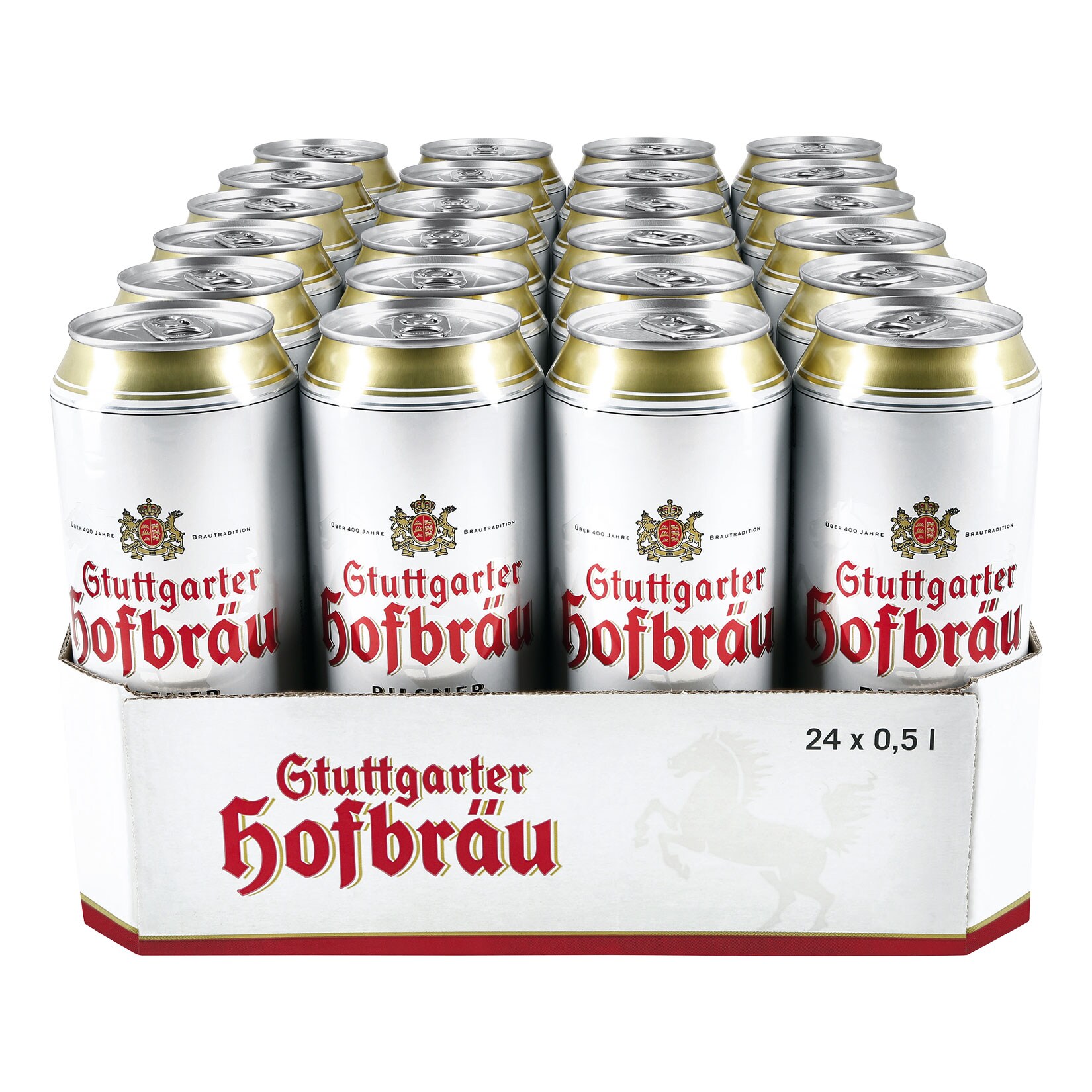 Stuttgarter Hofbr&auml;u Pilsner 4,9 % vol 0,5 Liter Dose, 24er Pack - Bild 1