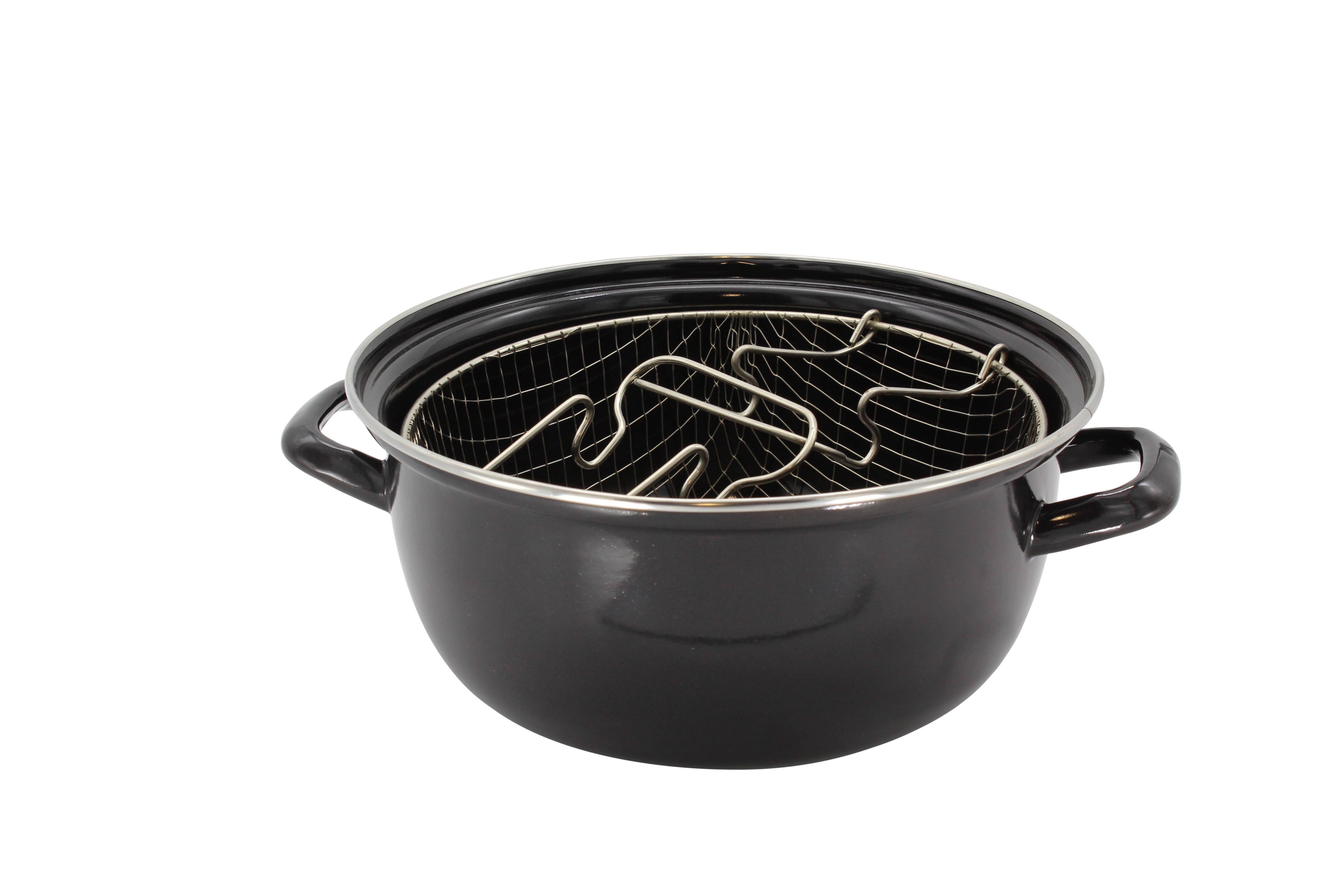 Pommes-Frites-Topf emailliert, 24 cm - Bild 1