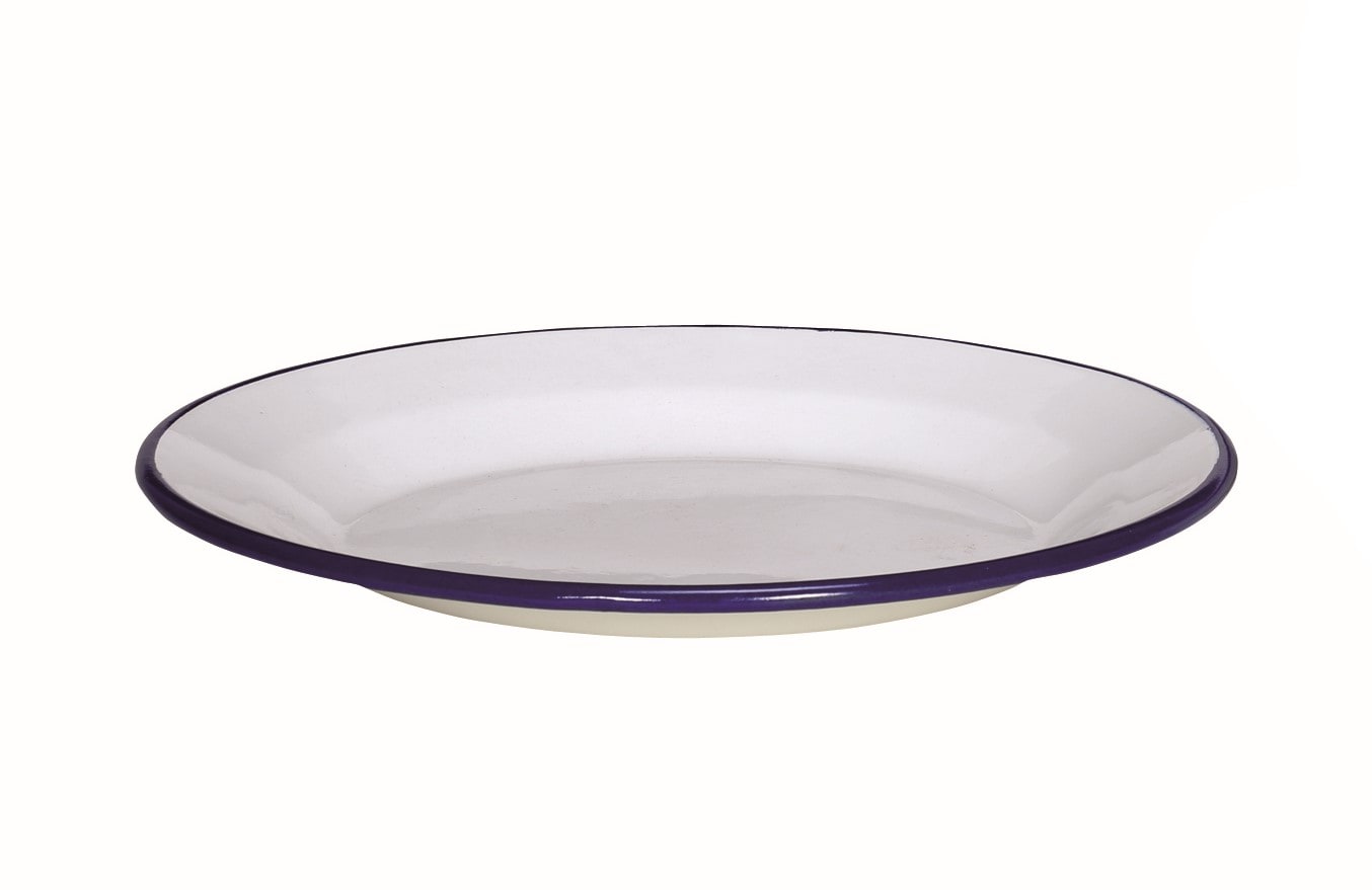 Teller flach Serie HUSUM emailliert, 24 cm - Bild 1