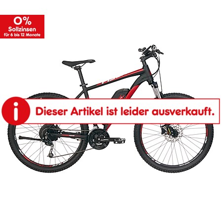 Fischer e-bike MTB He27,5 EM 1726.1 557 48, schwarz mit rot - Bild 1