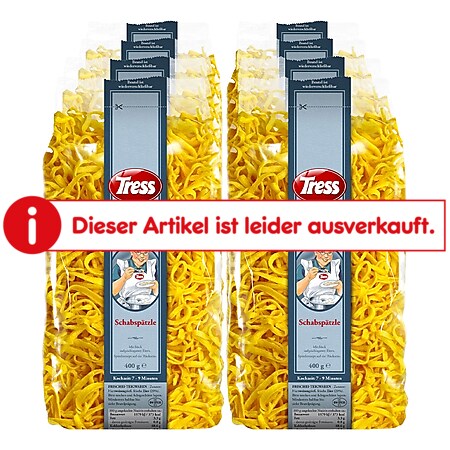 Tress Schwäbische Schabspätzle 400 g, 8er Pack - Bild 1